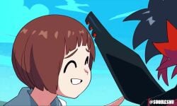 2d 2d_animation 2girls alternate_version_available animated anime anime_parody anime_style armwear battle_armor battle_suit bisexual_female black_and_red_hair black_suit brown_eyes brown_hair closed_eyes closing_eyes clothing cum cum_in_mouth cum_kiss cum_on_face cum_on_mouth cum_sharing cum_swap dark_blue_hair dripping_cum enjoying_kiss female female_focus female_only forced forced_kiss forced_kissing friends futa_cum futa_sperm futanari_cum futanari_sperm girl_cum gloves grabbing_face grey_body hair_tied harime_nui highres holding_cheek holding_face kill_la_kill kissing kissing_on_lips light-skinned_female lips looking_at_another making_out mankanshoku_mako matoi_ryuuko mouth_full_of_cum multicolored_hair offscreen_character offscreen_futa parody pointing pointing_at_another reupload romantic school_uniform schoolgirl schoolgirl_uniform senketsu sharing_cum shocked shocked_expression short_hair snowballing suoiresnu suprised suprised_expression suprised_look surprise_kiss teenage_female teenage_girl teenager teenager_on_teenager tied_hair watermark white_skin white_skinned_female yuri