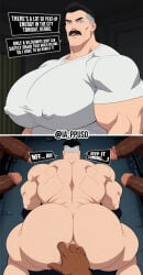 2koma ai_assisted ai_generated anal anal_fingering bara bara_ass bara_tiddies bara_tits barazoku big_ass big_ass_(male) big_butt big_butt_(male) big_pecs cheating cheating_husband dialogue dilf facial_hair gangbang gay huge_pecs imminent_gangbang imminent_sex instant_loss_2koma interracial invincible invincible_(tv_series) large_pectorals male male/male male_breasts male_only mature_male moustache multiple_males muscular muscular_male mustache nolan_grayson omni-man osupp-ai public public_sex text thick_thighs voluptuous_male yaoi