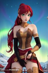 pyrrha nikos from rwby by progenarts