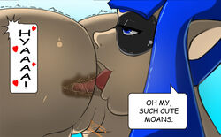 <3 2girls anal anilingus anthro anus bangs blue_eyes blue_hair cephalopod cephalopod_humanoid fat_mons female female/female female_only half-closed_eyes humanoid inkling inkling_girl long_hair mask_(marking) multiple_girls nintendo oddrich oral pale_skin penetration pointy_ears pussy rimming saliva smooth_skin splatoon squid swollen_anus tentacle tentacle_hair tongue tortuga trembling video_games yuri