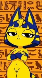 ankha from animal crossing by munchykirby1