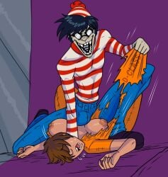 anonymous_female big_breasts cajuzinho02 creepy dominant dominant_male erection forced humanoid monster_on_female monster_on_human non_con nonconsensual questionable_consent raped_female scp-4885 scp_foundation submissive submissive_female taller_male tearing_clothes tits waldo where's_waldo wip
