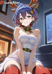 belle (zenless zone zero) from christmas by lunealter