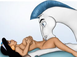 aladdin blue_eyes breast_grab breasts crossover disney disney_princess duo equine female female_on_feral feral greek_mythology hercules_(disney) horse human human_on_feral implied_cunnilingus interspecies kristine male mammal nipples nude on_back oral pegasus pegasus_(hercules) princess_jasmine straight wings zoophilia