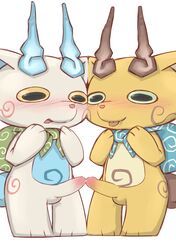 blush duo frottage incest koma-san komajiro komajirou komasan male penis sex yaoi yo-kai_watch youkai youkai_watch yōkai ケスープ