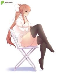 monika (doki doki literature club) from doki doki literature club by raionart