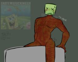 1other ambiguous_gender arched_back artist_name blush breath_cloud die_of_death_(roblox) f3x_abus3r first_porn_of_character grinding meme_in_the_background nickelodeon no_genitals null pursuer_(die_of_death) roblox roblox_game robloxian self_upload simple_background solo spongebob_squarepants spongebob_squarepants_(character) tagme trying_to_cum zombie zombie_1_(die_of_death)