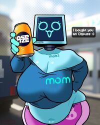 1girls 2026 breasts computer computer_head female female_only huge_breasts itz_clusterraid oc original_character tagme tagme_(character) thighs tv tv_head