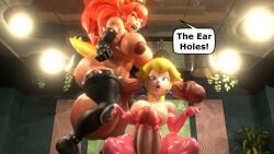 bowsette from mario (series) by shocking (artist)