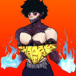 big_breasts black_hair blue_eyes blue_fire blue_flame blue_flames chest dabi fire flame flames gay harryh4 harryharold male male_only muscular muscular_male my_hero_academia nipples pattern_underwear wedgie wedgie_fetish wedgied_male wedgies yellow_underwear