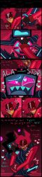 2boys ahe_gao alastor_(hazbin_hotel) anal anal_sex blush closed_eyes clothed clothed_sex cuddling deer deer_antlers degradation degradation_text degrading demon disco_draws drooling enemies enemies_to_lovers fucked_from_behind fucked_senseless gay glowing grimace half-dressed hazbin_hotel heart-shaped_pupils held_by_legs held_by_throat held_down hugging im_wet_now
vox_(hazbin_hotel) insult lying_on_back male male/male male_only male_penetrated male_penetrating mind_break pounding pounding_ass precum sex tv_head until_they_like_it