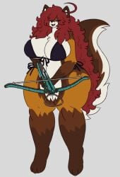 anthro anthro_only big_breasts breasts cleavage female furry huge_breasts lesbian maple_(mexifurfoof) mexifurfoof thick_thighs wide_hips