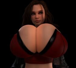 1girls 3d 3d_(artwork) abs alternate_breast_size big_breasts blaze_fielding breasts breasts_bigger_than_head breasts_bigger_than_torso bust busty chest cleavage clothed clothed_female cropped_jacket curvaceous curvy curvy_figure enormous_breasts female female_focus female_only female_solo fingerless_gloves gigantic_breasts gloves high_resolution highres hips hoop_earrings hoop_earrings_oversized hourglass_figure huge_breasts human human_female human_only hyper hyper_breasts jacket large_breasts light-skinned_female light_skin long_hair looking_at_viewer massive_breasts mature mature_female midriff slim_waist solo solo_female streets_of_rage streets_of_rage_4 thick thick_hips top_heavy tube_top tubetop upper_body vaako voluptuous waist wide_hips