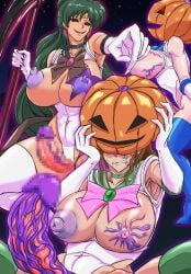 3futas ami_mizuno armpits ass_expansion assimilation big_breasts big_penis bishoujo_senshi_sailor_moon brainwashing breast_expansion breasts censored clothed clothing corruption covered_navel cum cumming ejaculation enemy_conversion erection female futa_only futa_sans_balls futanari futanari_transformation halloween hands-free handsfree_ejaculation high_heel_boots high_heels highleg highleg_leotard huge_ass huge_breasts huge_cock humanoid humanoid_penis hypnosis jack-o'-lantern lactation large_breasts light-skinned_futanari light_skin makoto_kino mind_break mind_control mosaic_censoring mostly_nude nipples penis plant_girl plant_transformation possession pumpkin pumpkin_girl pumpkin_head sailor_jupiter sailor_mercury sailor_pluto setsuna_meiou t-syun thick_thighs thigh_boots toned_stomach transformation wide_hips