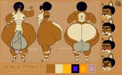 1boy 1male 2024 afro anthro artist_name ass balls big_ass big_penis bottom_heavy bottom_heavy_femboy character_sheet expressions femboy flexing_bicep furry giant_ass giant_hips giant_penis giant_thighs gigantic_ass huge_ass huge_cock huge_hips huge_thighs jacky_arts male male_only massive_ass muscular muscular_femboy muscular_male muscular_thighs nipples nude original pecs penis plump_lips reference_sheet solo thick_legs thick_lips thick_thighs thunder_thighs veiny_penis venus_(jacky_arts) venus_trinity wide_hips