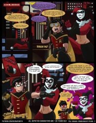 1boy 1girls ass batman_(series) big_ass big_breasts breasts bust busty chest curvaceous curvy curvy_figure dc dc_comics dick_grayson digital_media_(artwork) female harleen_quinzel harley_quinn harley_quinn_(classic) hermitmoth hips hourglass_figure huge_ass huge_breasts large_ass large_breasts legs light-skinned_male light_skin male male/female mature mature_female older_female robin_(dc) robin_(dick_grayson) slim_waist straight teen_titans thick thick_hips thick_legs thick_thighs thighs voluptuous waist wide_hips younger_male