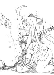 cum cum_in_mouth kantai_collection monochrome northern_ocean_hime shinkaisei-kan tagme