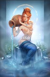 bucket mommy sexy smile water