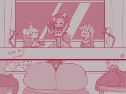 1girls birthday gala huge_ass monochrome original_character spindoctorng tagme