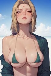 ai_generated animated beach big_breasts bikini naruto tagme tsunade video