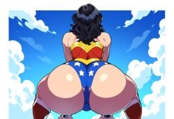 1girls ai_generated ass ass_focus big_ass dat_ass dc dc_comics female female_only huge_ass mullon novelai panties perfect_legs solo solo_female solo_focus superheroine that_ass_was_fat thick_thighs wonder_woman wonder_woman_(series)