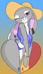 bunny disney judy_hopps lagomorph ruby_kila sunny_hat zootopia