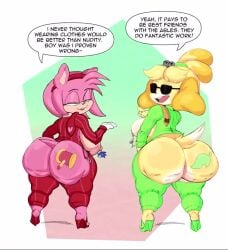 2023 2025 4_fingers abstract_background accessory amy_rose animal_crossing animated anthro ass ass_clapping ass_jiggle ass_shake back_view background background_music backview bell big_ass big_breasts big_butt black_nose blonde_hair bodysuit breasts butt_tattoo canid canid_humanoid canine canine_humanoid canis cellulite curvy curvy_figure dialogue digital_drawing digital_media domestic_dog doubutsu_no_mori dubbed_version duo english_text eulipotyphlan eyebrows eyelashes eyewear female female_only fingers footwear freckles freckles_on_face green_eyes hair hair_accessory hairband half-closed_eyes harulunava hedgehog hi_res high_heels honne_dell huge_ass huge_butt isabelle_(animal_crossing) macstarva mammal mammal_humanoid mp4 narrowed_eyes nintendo nipple_piercing nipples open_mouth open_smile piercing pink_hair platform_footwear platform_heels purple_yoshi_draws rear_view sega shih_tzu shizue_(doubutsu_no_mori) shoes short_hair sideboob skinsuit smile sonic_(series) sonic_the_hedgehog_(series) sound sound_edit sound_effects sunglasses sunglasses_on_face tagme text text_bubble thekaimaster07 thick_thighs third-party_edit tight_clothing toy_dog twerking video voice_acted wide_hips