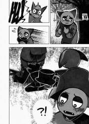 black_(sprunki) black_and_white comic_page cuntboy gray_(sprunki) incredibox_mod jevin_(sprunki) non_con rape sprunki tagme