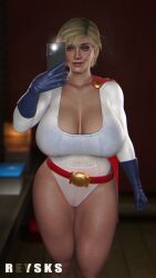 1girl 3d alien alien_girl alien_humanoid alien_look_like_human ass athletic athletic_female big_ass big_breasts blonde_hair blue_eyes breasts bust busty chest cleavage curvaceous curvy curvy_figure dc dc_comics digital_media_(artwork) earth_2 female female_focus fit fit_female hero heroine hips hourglass_figure huge_breasts humanoid injustice_2 justice_society_of_america kara_zor-l karen_starr kryptonian large_breasts legs leotard light-skinned_female light_skin mature mature_female power_girl power_girl_(injustice_2) rysketches slim_waist solo supercoom superhero superheroine superman_(series) thick thick_hips thick_legs thick_thighs thighs top_heavy voluptuous waist wide_hips