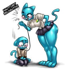 cartoon_network furry gumball_watterson incest milf mother_and_son nauttiart nicole_watterson the_amazing_world_of_gumball