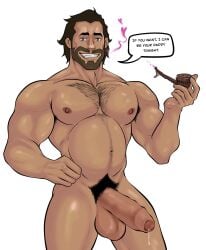 abs arcane balls bara biceps big_balls big_penis daddy dilf erection krioschie league_of_legends male male_nipples male_only manly mature_male muscular_male nipples nude pecs penis riot_games vander