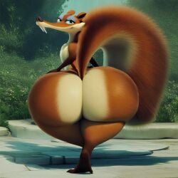 1girl 1girls 2025 20th_century 20th_century_fox 20th_century_studios ai_generated antennae_(anatomy) anthro anthro_female anthrofied ass big_ass big_butt biped blue_eyes blue_sky_studios breasts brown_body brown_fur bubble_ass bubble_butt butt eyelids fangs fat_ass fat_butt female female_anthro female_focus female_only forest_background fur fur_markings furry furry_female furry_only furry_tail gakup huge_ass huge_butt ice_age_(film) ice_age_(series) ice_age_dawn_of_the_dinosaurs looking_at_viewer looking_back mammal markings narrowed_eyes rodent saber-toothed_squirrel sabertooth_(anatomy) sciurid scratte_(ice_age) shaking_ass shaking_butt short_stack shortstack smile solo solo_female solo_focus squirrel stable_diffusion tail teeth thick thick_ass thick_butt thick_thighs thighs