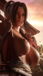 fatal_fury japanese king_of_fighters large_breasts lunex3d mai_shiranui street_fighter street_fighter_6