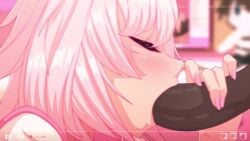 animated astolfo_(fate) blowjob dark-skinned_male dark_skin fellatio femboy male male_only tagme theobrobine video