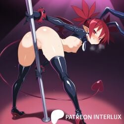 1girl 1girls ai_generated ass bent_over blush breasts bunny_ears bunnysuit disgaea etna flat_chest full_body gloves heavy_breathing high_heel_boots interlux leaning licking_own_lips looking_at_viewer nipples patreon_username petite pole pole_dancing presenting presenting_pussy pussy red_eyes red_hair reverse_bunnysuit rubber rubbing_pussy seductive small_breasts solo solo_focus stripper_pole succubus tail thick_thighs thigh_boots