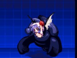 animated female gif kuromaru_(mugen) m.u.g.e.n milk milking milking_breasts milking_machine questionable_consent remilia_scarlet touhou touhou_project vampire vampire_girl