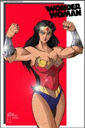 amazon amazonian dc dc_comics female female_focus female_only flexing_arms great_dude heroine human wonder_woman