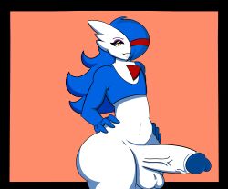 2d big_penis blue_hair curves femboy gardevoir huge_cock hung_trap jordevoir male male_gardevoir male_only penis penis_out shiny_pokemon white_penis yellow_eyes