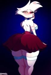 ai_generated angel_dust_(hazbin_hotel) civitai femboy hazbin_hotel landidzu_(style) tagme tutu