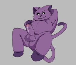 anthro anthro_on_anthro anthro_only catnap catnap_(poppy_playtime) critters_(poppy_playtime) domestic_cat feline feline furry_only no_humans poppy_playtime poppy_playtime_(chapter_3) purple_fur purple_skin sahmarina_db sex smiling_critters tagme