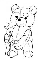 2021 anthro bear beeni bluegrass_films cuddling duo fuzzy_door_productions genitals hand_on_penis heart_symbol hi_res male male/male mammal masturbation media_rights_capital penis plushie rubbing size_difference smile ted_(film) ted_(ted) teddy_bear universal_pictures universal_studios