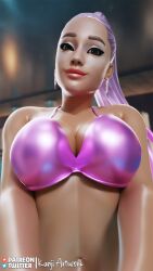 ariana_grande ariana_grande_(fortnite) big_breasts bikini cleavage commission fortnite fortnite:_battle_royale kanjiartwork kanjihentai selfie