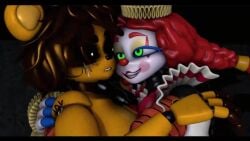 3d 3d_model 3girls animatronic anthro anthro_penetrated baby_(fnafsl) big_ass big_breasts circus_baby circus_baby_(fnaf) clown_girl cowgirl_position cum_inside female female_focus female_only five_nights_at_freddy's five_nights_at_freddy's:_secret_of_the_mimic five_nights_at_freddy's:_sister_location fnaf furry futa_on_female futanari golden_freddy_(fnaf) jackie_(fnaf) jackie_(mishuuyu) robot scottgames sister_location so87baby steel_wool_studios summer_of_87_baby tagme the_mimic_(fnaf) thelittleginny vaginal_penetration video