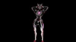 2024 3d animated big_breasts big_penis female female_only fit fit_female futa_only futanari glowing glowing_genitalia glowing_markings glowing_penis looking_at_viewer robot robot_girl samtrix small_breasts tagme valkyr_(warframe) video warframe