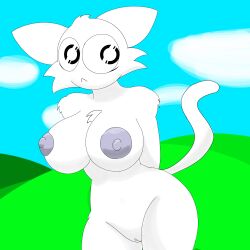 breasts feline furry furry_female sprunki tannicfer wenda_(sprunki)