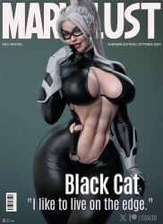 1girls 2024 3d 3d_(artwork) absurd_res ass big_ass big_breasts black_cat_(marvel) breasts cga3d cleavage curvaceous curvy curvy_female curvy_figure erotichris felicia_hardy female female_focus female_only large_breasts lipstick looking_at_viewer magazine magazine_cover marvel marvel_comics red_lips red_lipstick solo solo_female solo_focus spider-man_(ps4) spider-man_(series) straight_hair suit thick_ass thick_thighs tight_clothing voluptuous voluptuous_female white_hair wide_hips