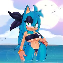 auntymoira big_breasts big_thighs bikini purity_the_hedgehog