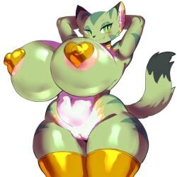 ai_generated anthro big_breasts carol_tea civitai feline female female_protagonist freedom_planet freedom_planet_2 looking_at_viewer nude nude_female thick_thighs video_games wildcat yourself222