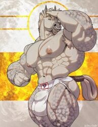 2024 abs abstract_background anthro areola armpit_hair barazoku beard biceps big_bulge big_muscles body_hair bulge clothed clothing diesel_(jrbn1) equid equine eyebrows facial_hair facial_piercing hair hand_on_head hi_res horse huge_bulge huge_muscles jockstrap jockstrap_only kihu male mammal muscular muscular_anthro muscular_male nails narrowed_eyes navel nipples nose_piercing nose_ring obliques pecs piercing quads ring_piercing scar serratus simple_background smile solo standing thick_arms thick_thighs topless topless_anthro topless_male underwear underwear_only