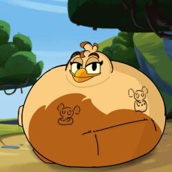 angry_birds bad_piggies bird melody_(angry_birds) pig pig_(angry_birds) tagme vore vore_belly